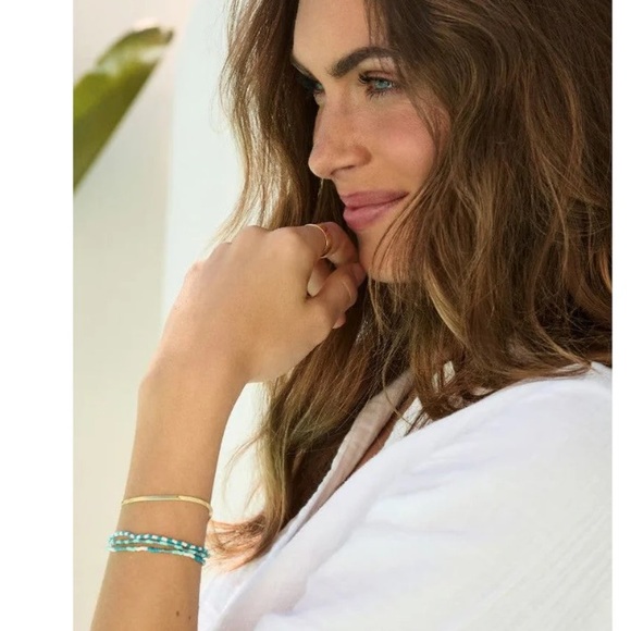 NEW Gorjana Laguna Gigi Stripe Bracelet Set - Picture 3 of 4